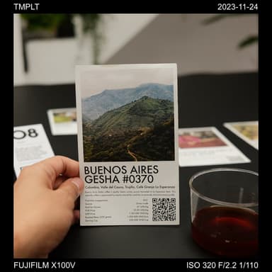 TMPLT template example with camera settings overlay